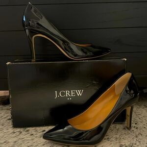 Black patent J Crew pumps size 7.5